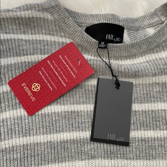 FATE Striped Open Back Sweater - Picture 2 of 5